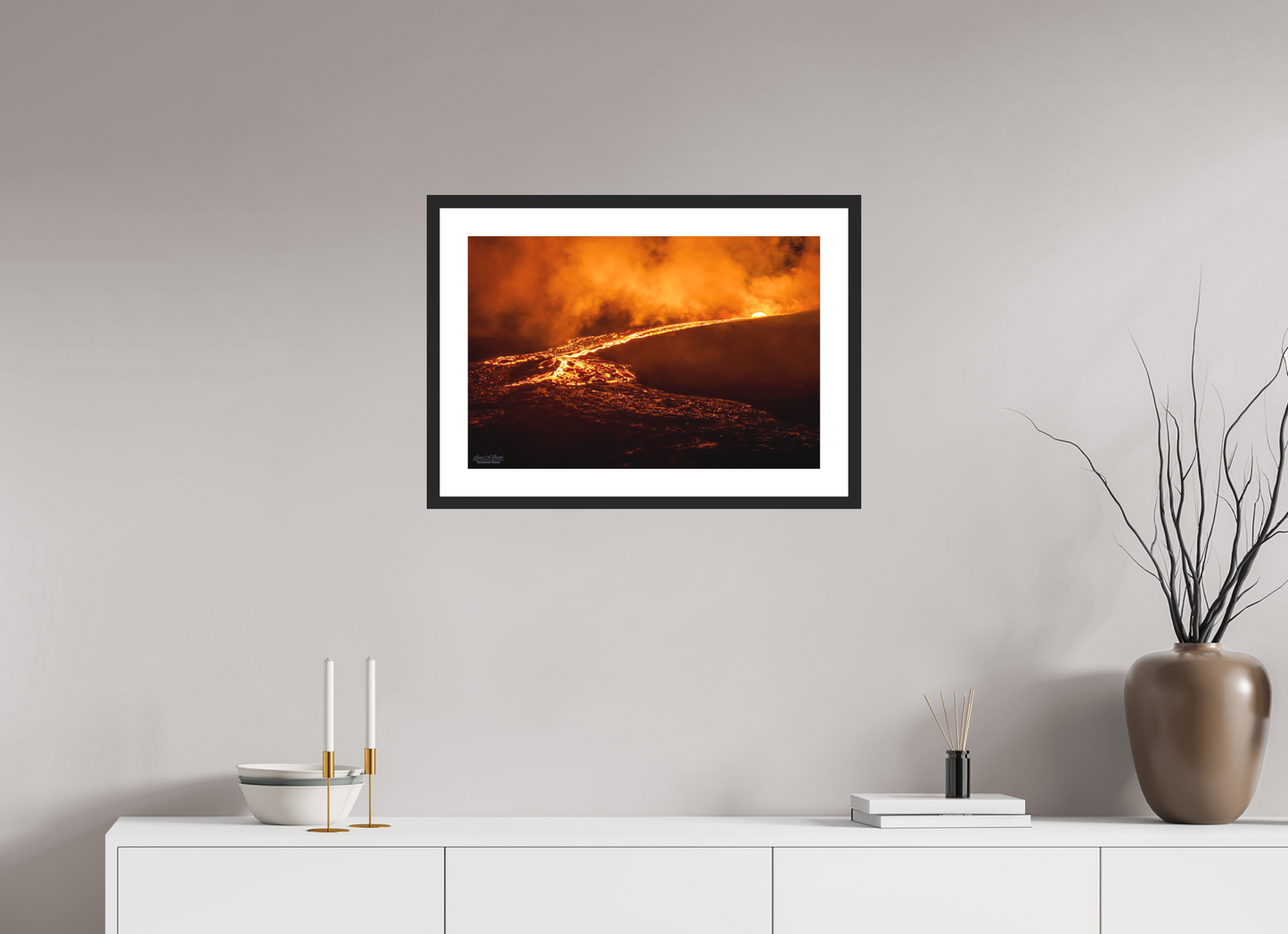 24 x 16″, Classic Black Matte Wood Frame Nightflow