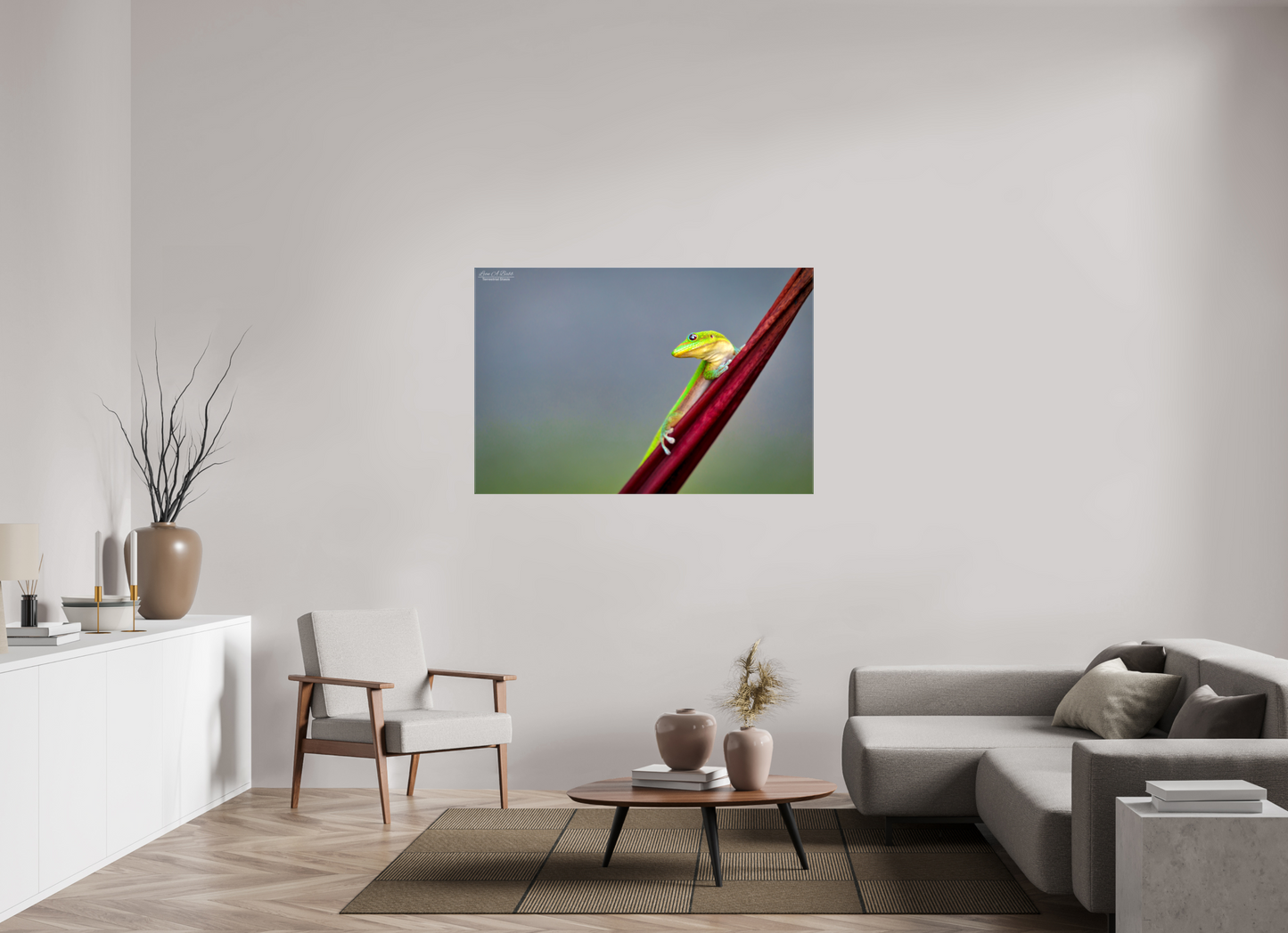 54 x 36″, Glossy Canvas Stretcher Frame with Mirrored Edges (08Q) Quiet Gaze