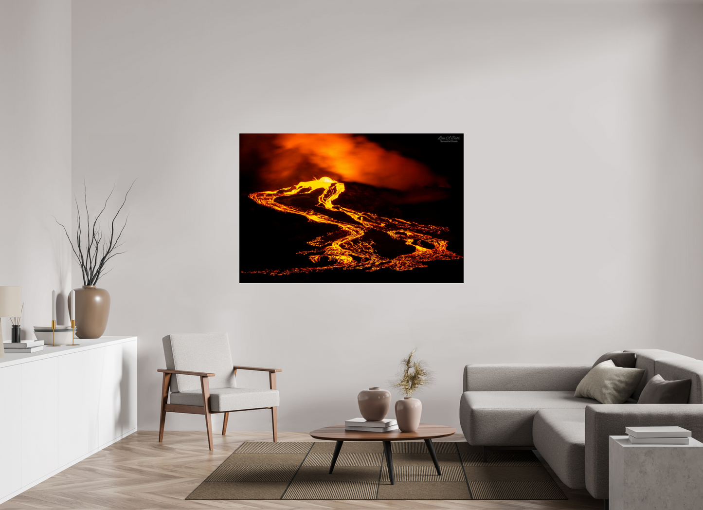 66 x 44″, Photo Print Under Acrylic Glass (03F) Ember Tide