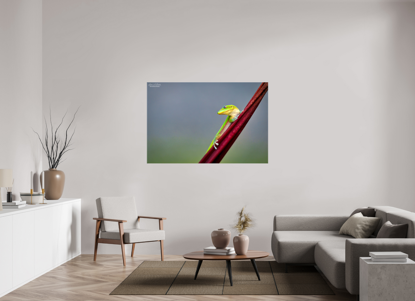 60 x 40″, Glossy Canvas Stretcher Frame with Mirrored Edges (08Q) Quiet Gaze