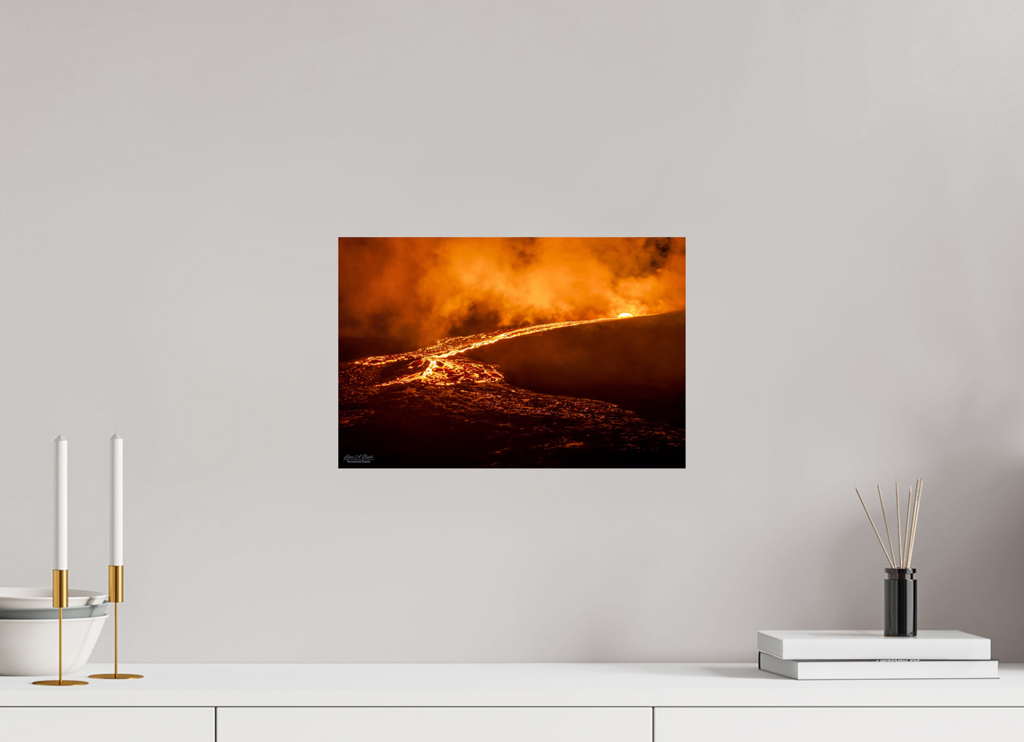 15 x 10″, Print with Aluminum Backing and Glossy Lamination Nightflow