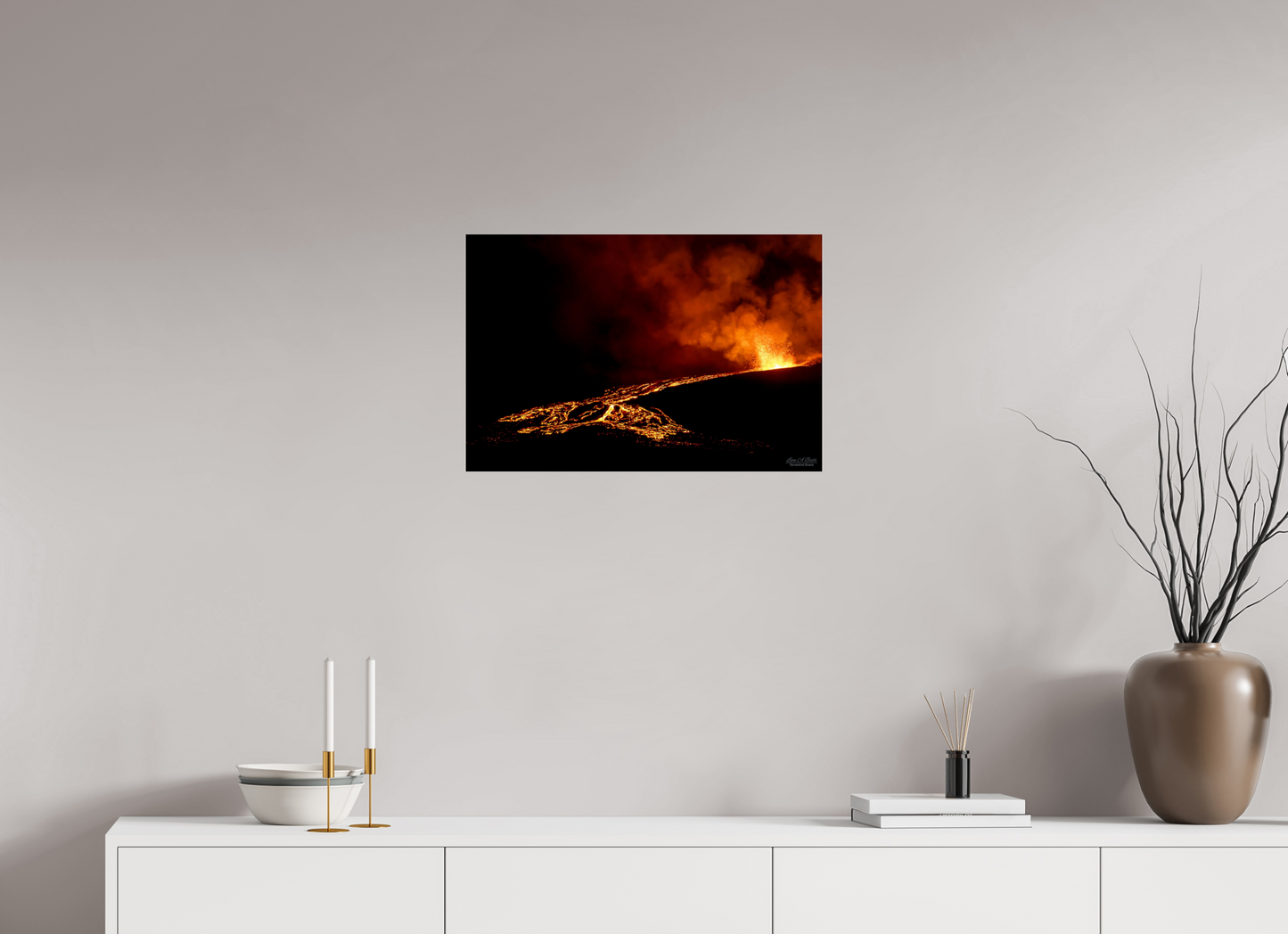 24 x 16″, Photo Print Under Acrylic Glass Flux of Flame