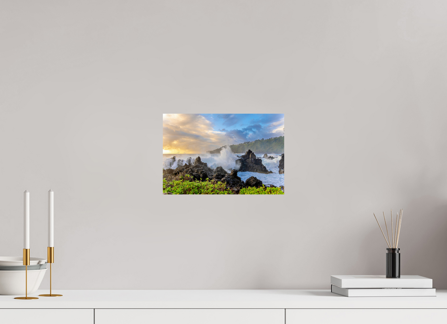 12 x 8″, Aluminum Backing (04A) Awakening at Laupāhoehoe