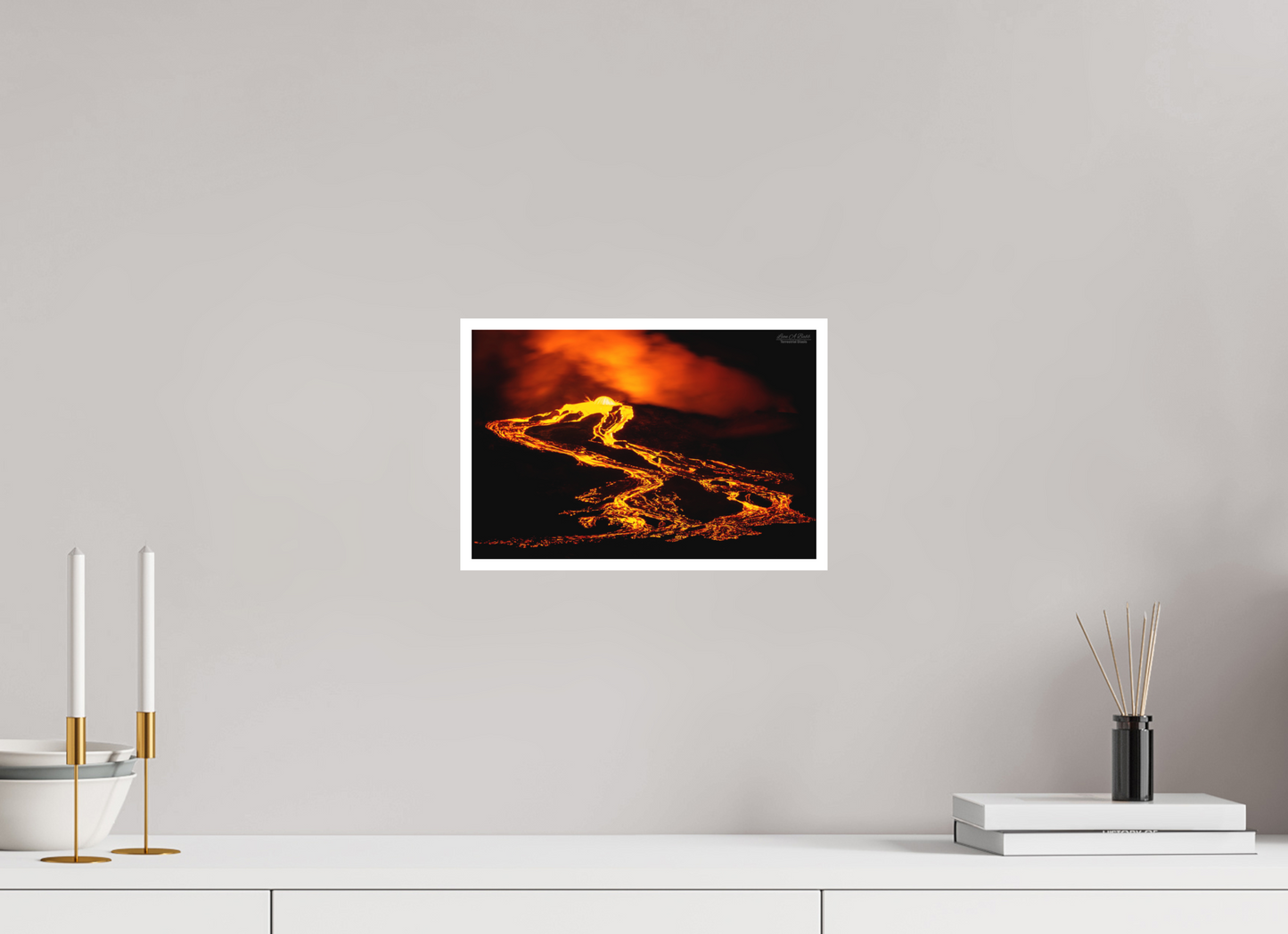 12 x 8″, Print with Matte Lamination (03F) Ember Tide