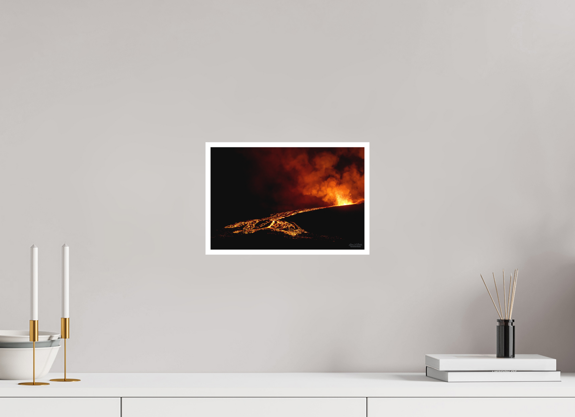 12 x 8″, Print with Matte Lamination Flux of Flame