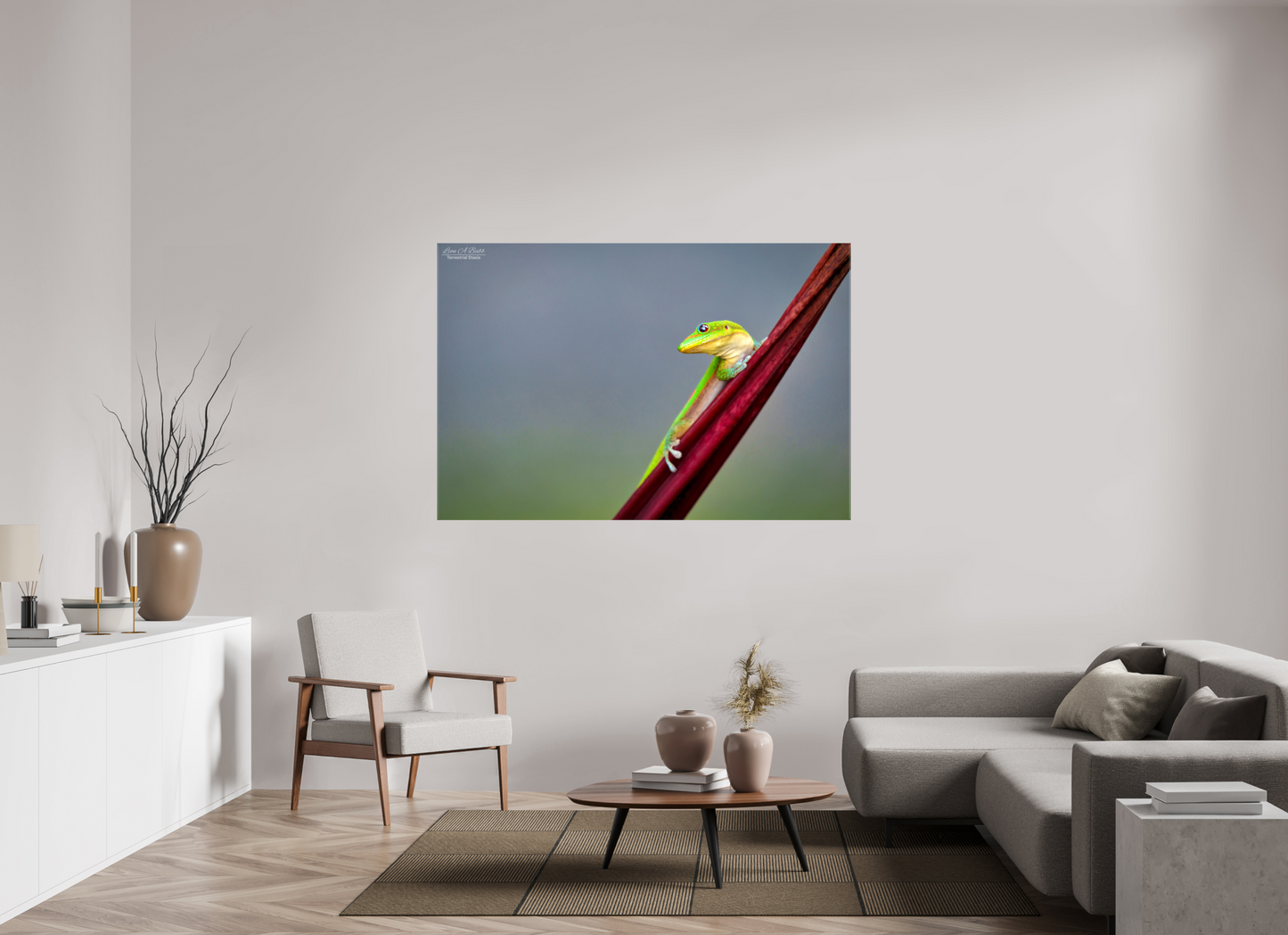 66 x 44″, Glossy Canvas Stretcher Frame with Mirrored Edges (08Q) Quiet Gaze