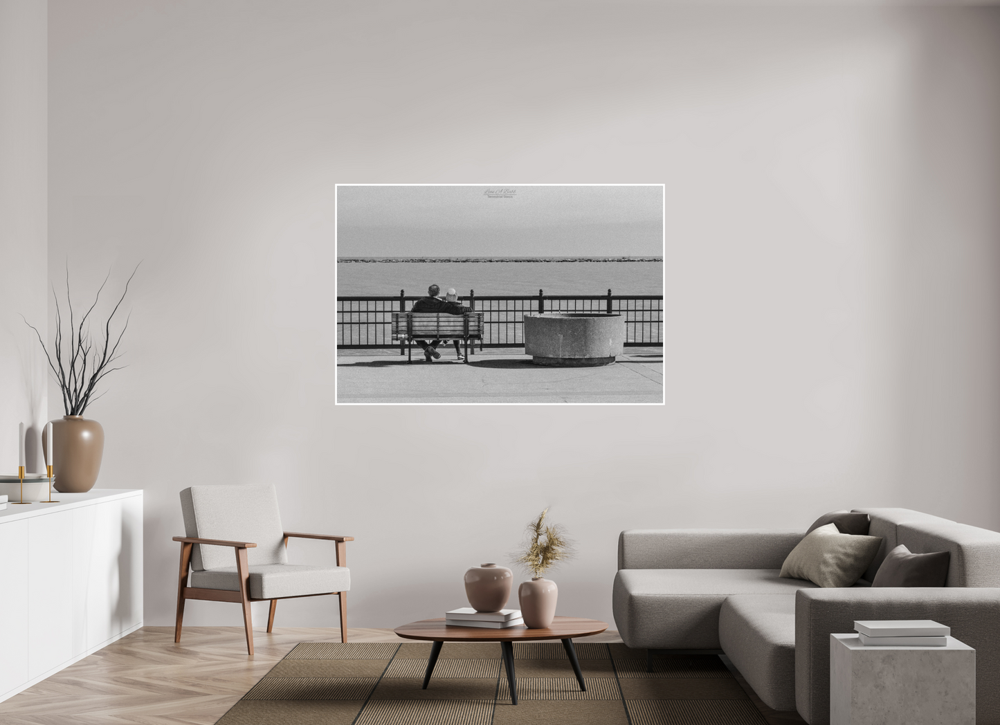 66 x 44″, Print with Matte Lamination (15A) Lovers in Chicago