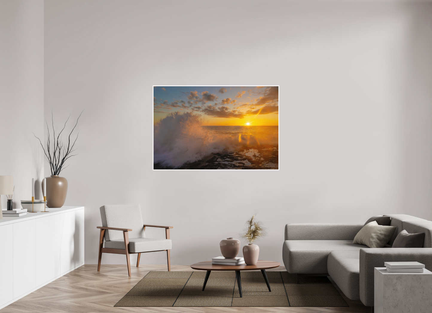 60 x 40″, Photo Print with Matte Lamination (05A) Kona Wave