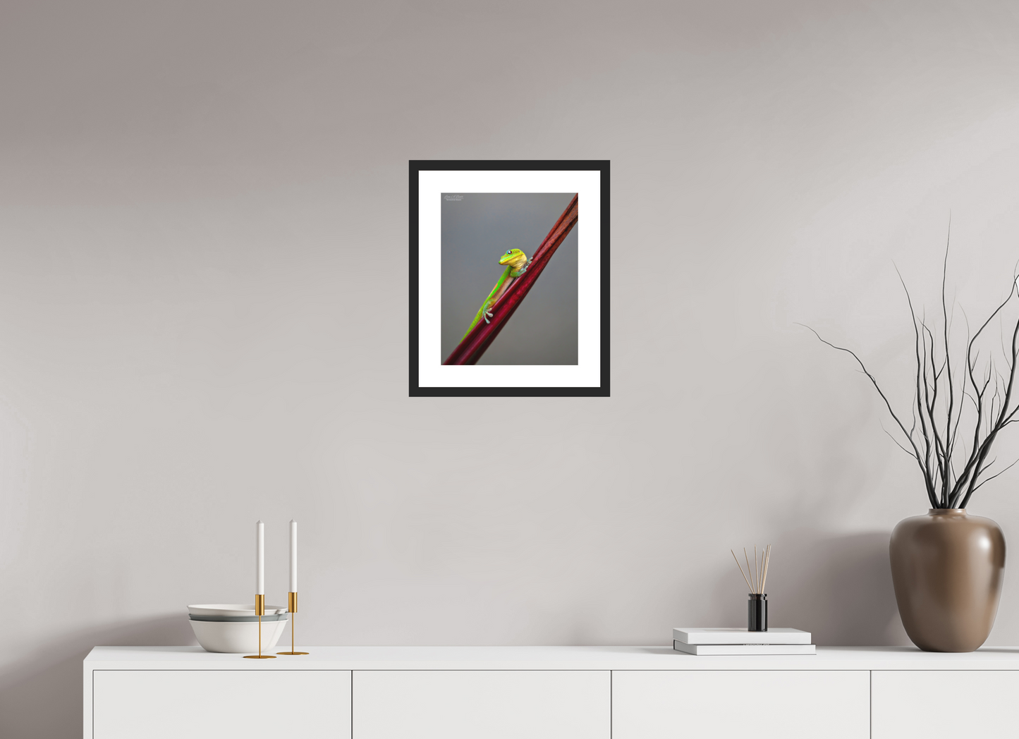 12 x 15″, Classic Black Matte Wood Frame (08R) Focused Stare