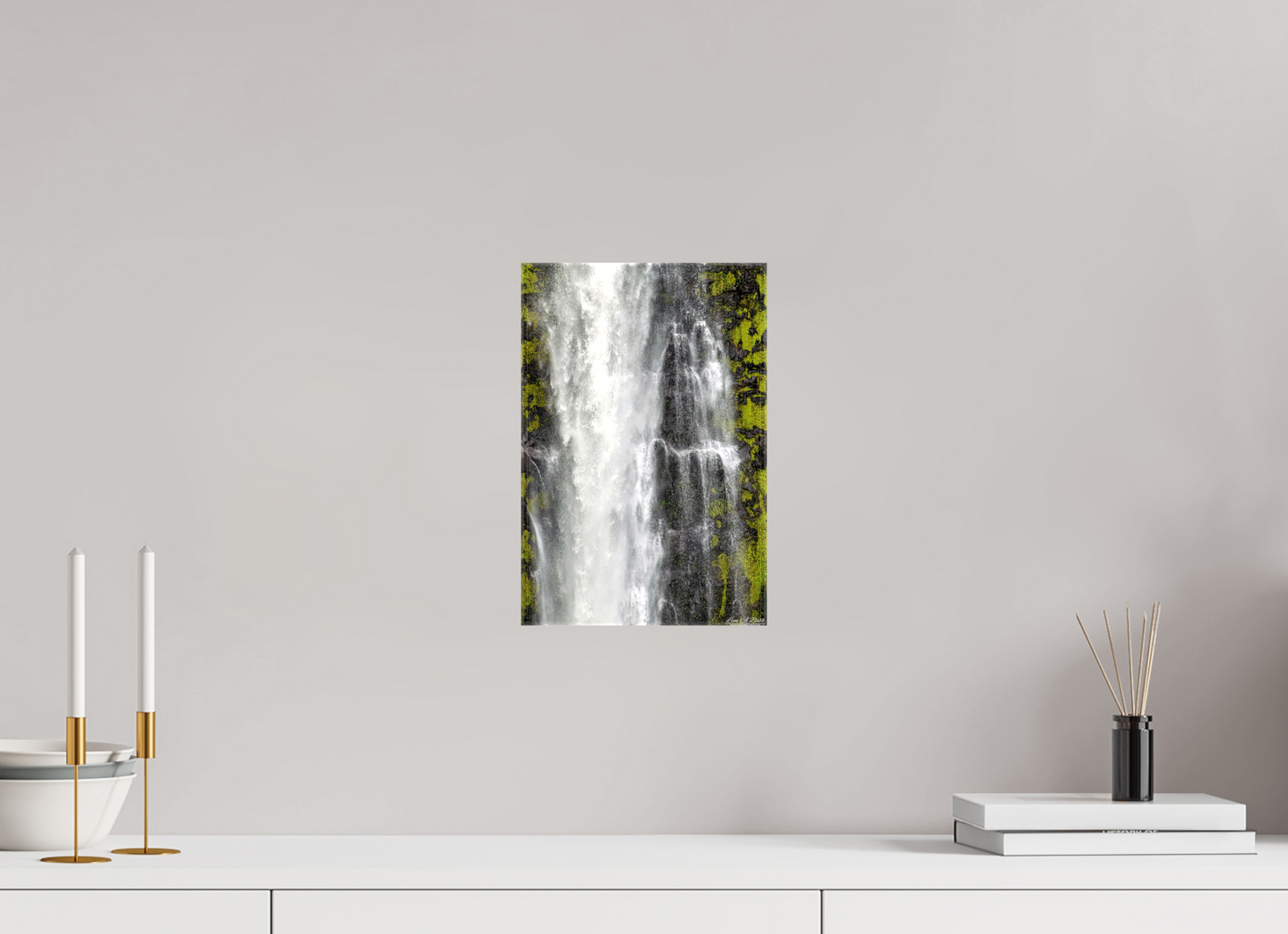 8 x 12″, Glossy Canvas (04D) Akaka Falls Cascade