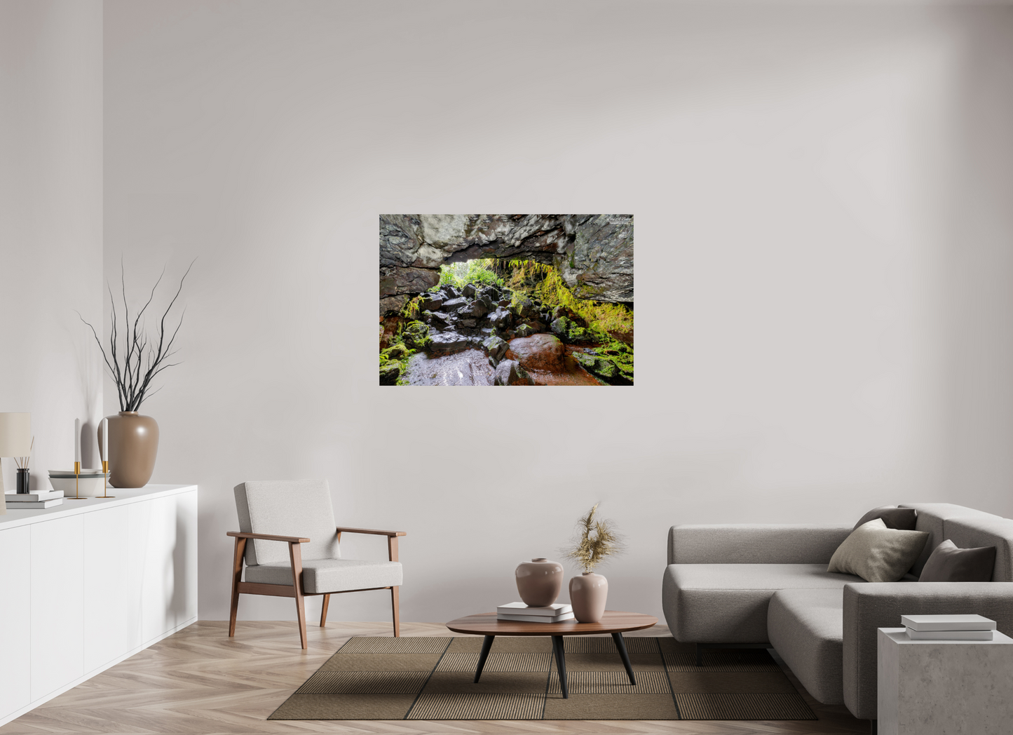 51.9 x 35″, Print with Aluminum Backing and Glossy Lamination Threshold of Adventure