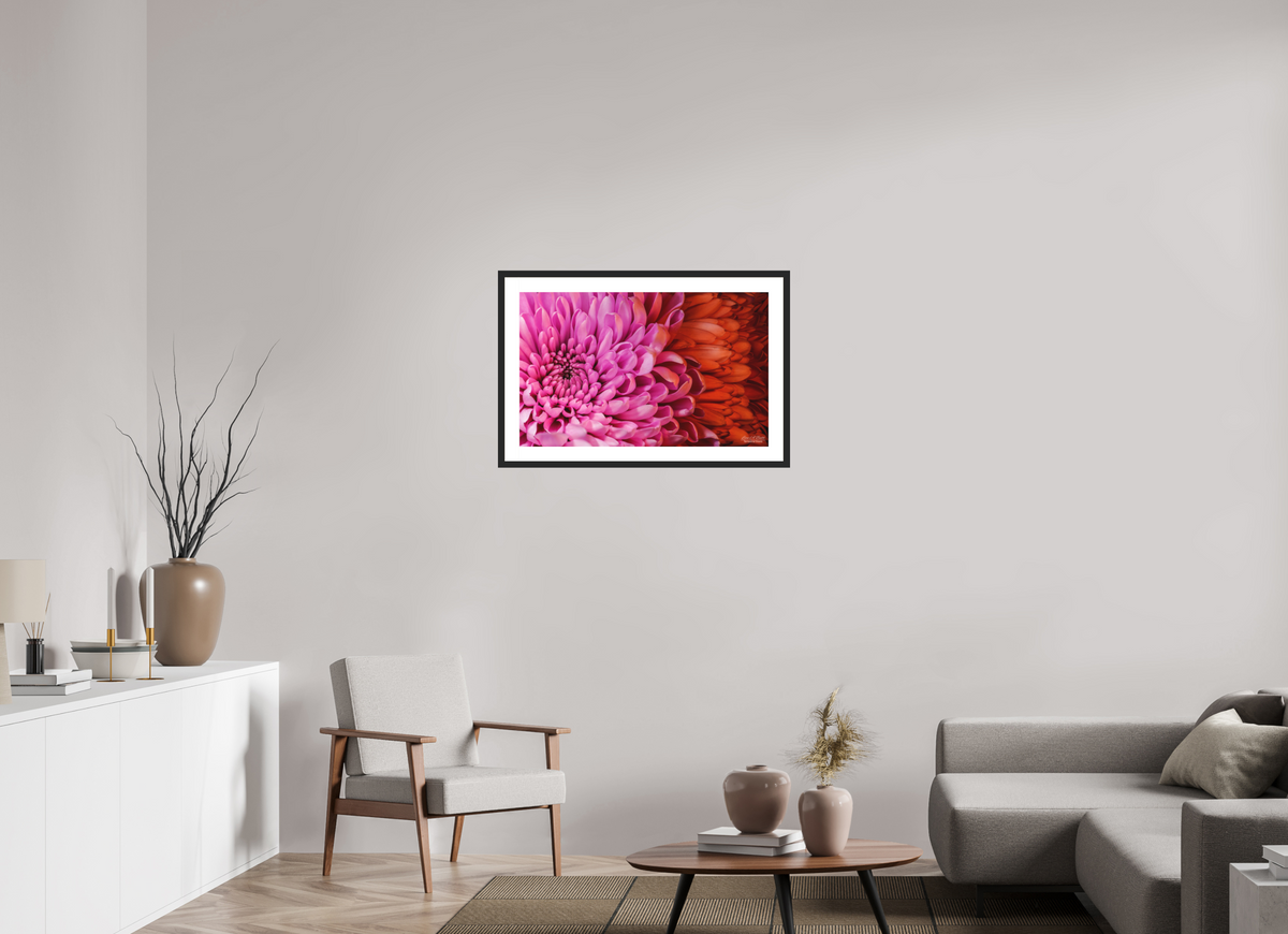 32 x 20″, Classic Black Matte Wood Frame ??