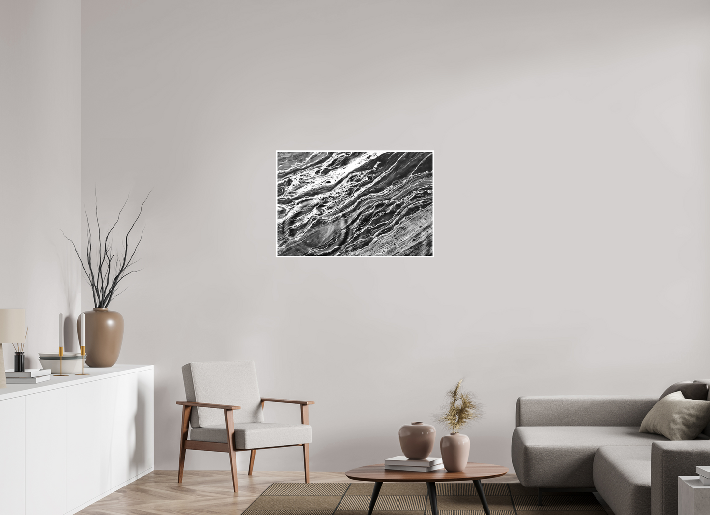 36 x 24″, Print with Matte Lamination Aqua Sculpture