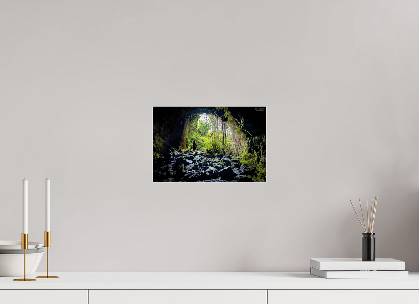 12 x 8″, Photo Print Under Acrylic Glass Voyager at the Cave's Edge