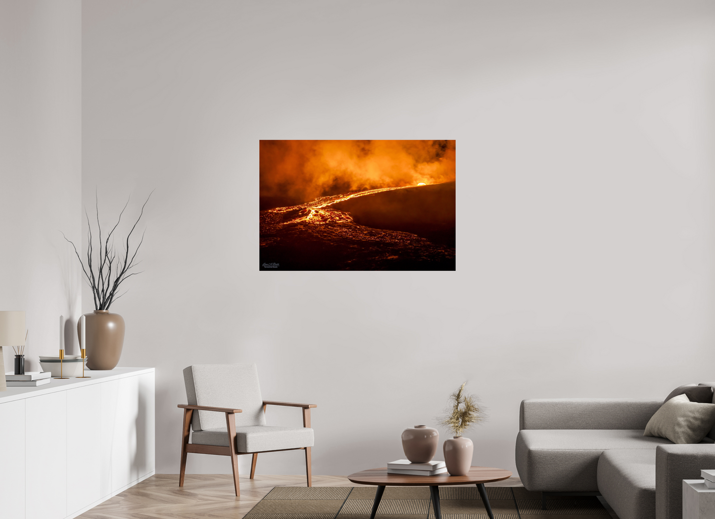 45 x 30″, Print with Aluminum Backing and Glossy Lamination Nightflow