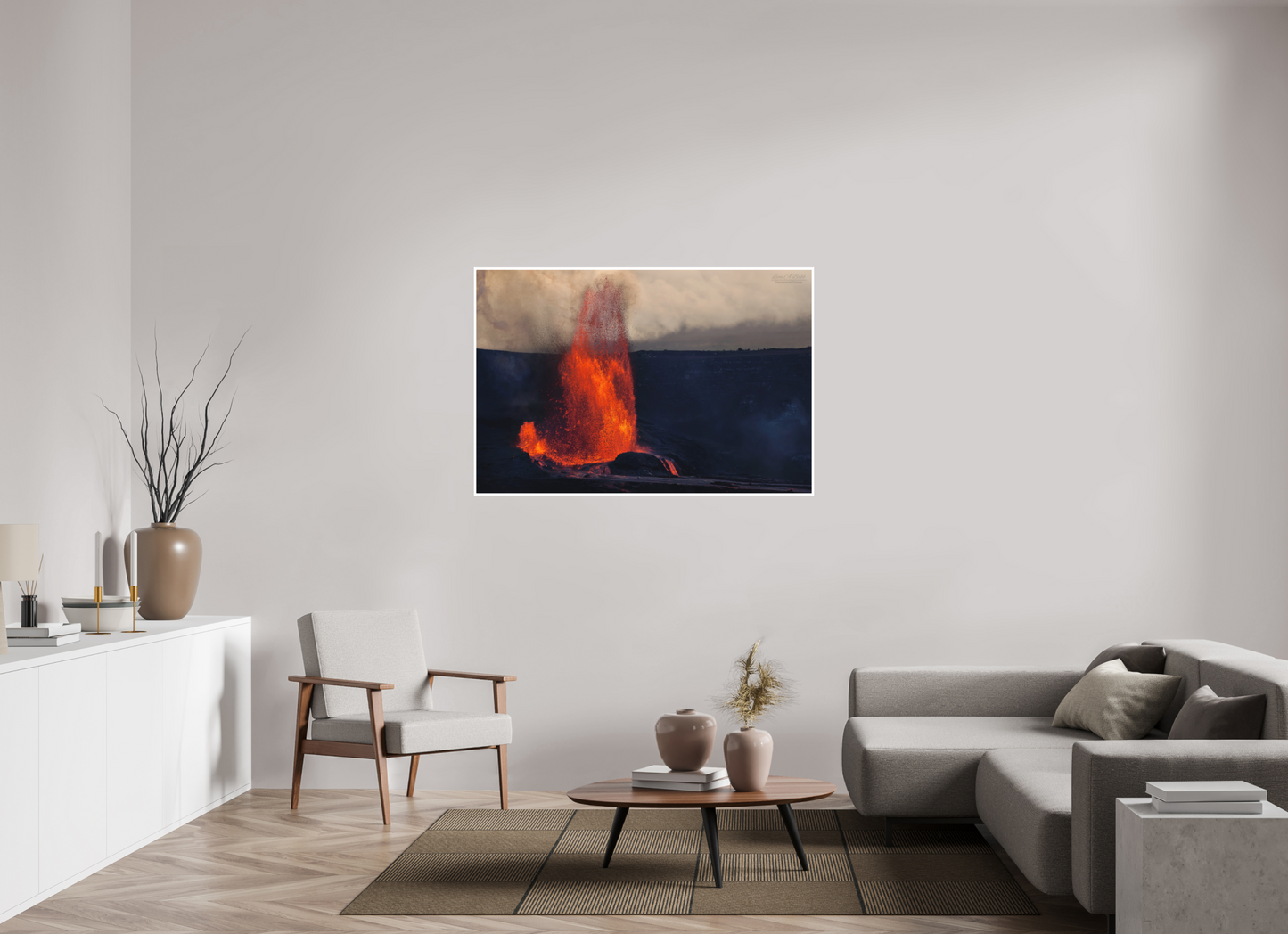 54 x 36″, Photo Print with Matte Lamination (03D) Kilauea Eruption