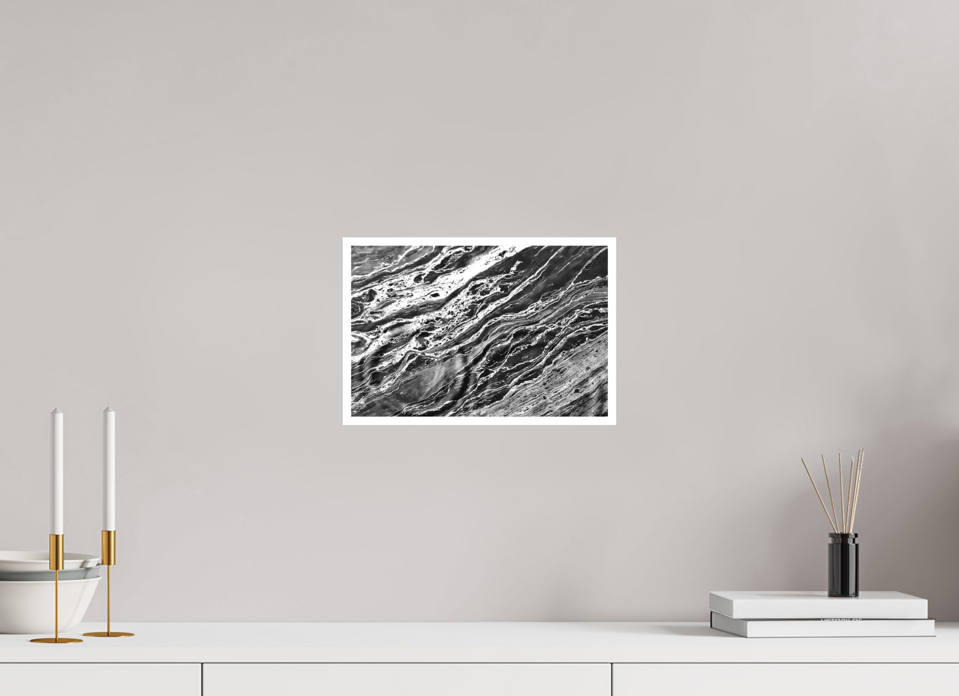 12 x 8″, Print with Matte Lamination Aqua Sculpture