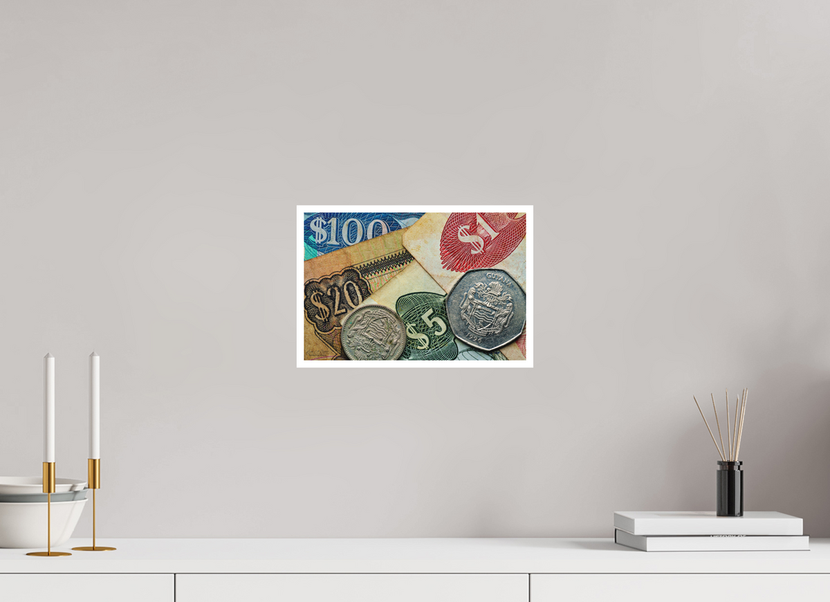 12 x 8″, Print with Matte Lamination Currency and Culture