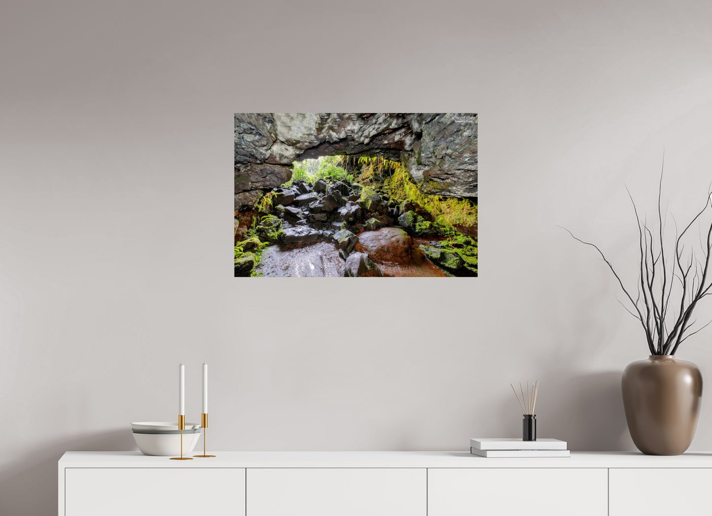 29.6 x 20″, Print with Aluminum Backing and Glossy Lamination Threshold of Adventure