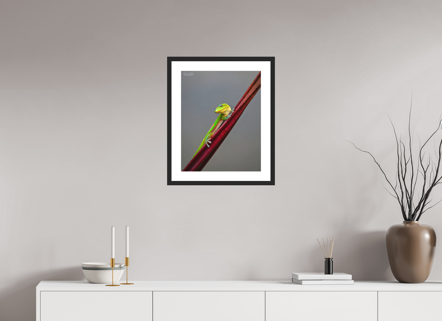 16 x 20″, Classic Black Matte Wood Frame (08R) Focused Stare
