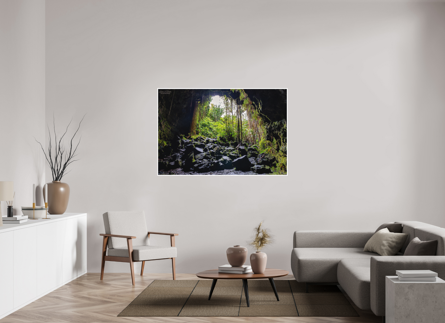60 x 40″, Print with Matte Lamination (10F) At the Cave's Edge