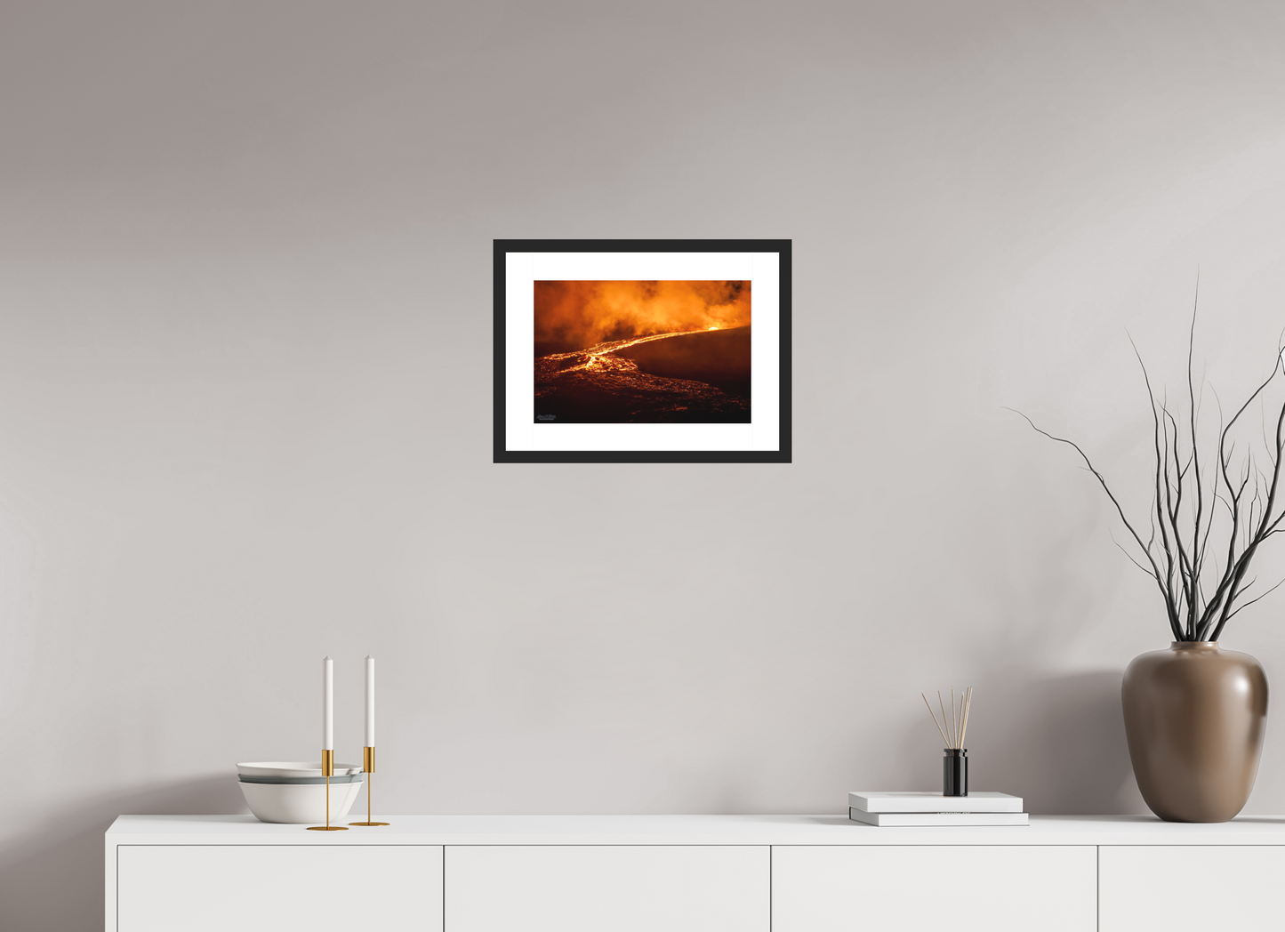 15 x 10″, Classic Black Matte Wood Frame Nightflow