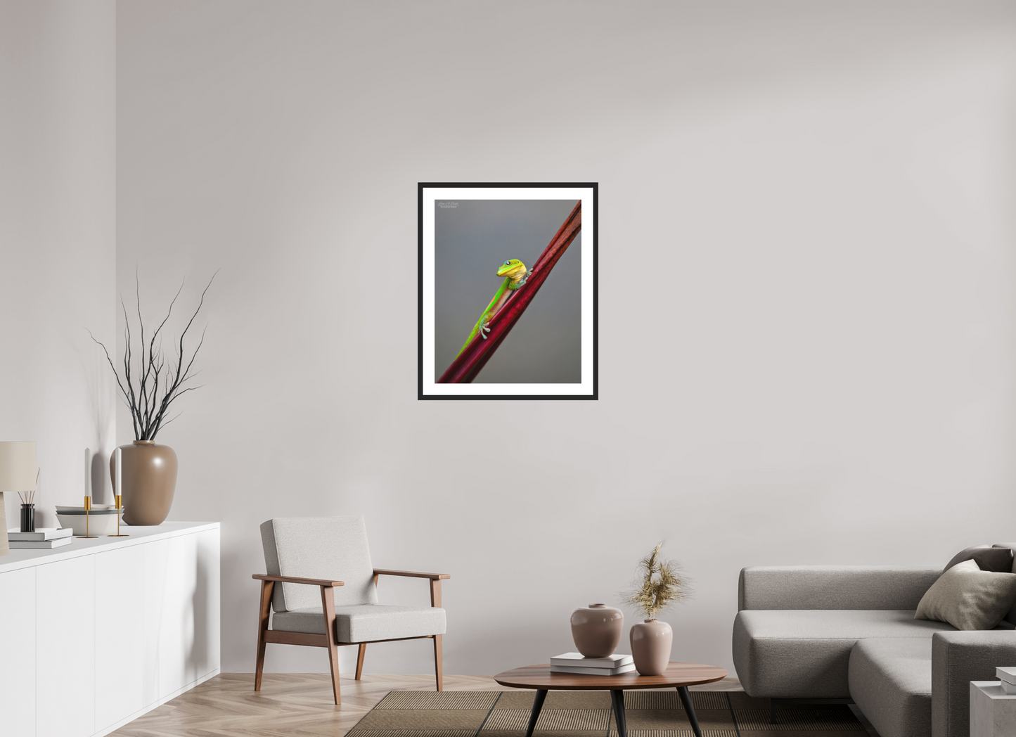 24 x 30″, Classic Black Matte Wood Frame (08R) Focused Stare