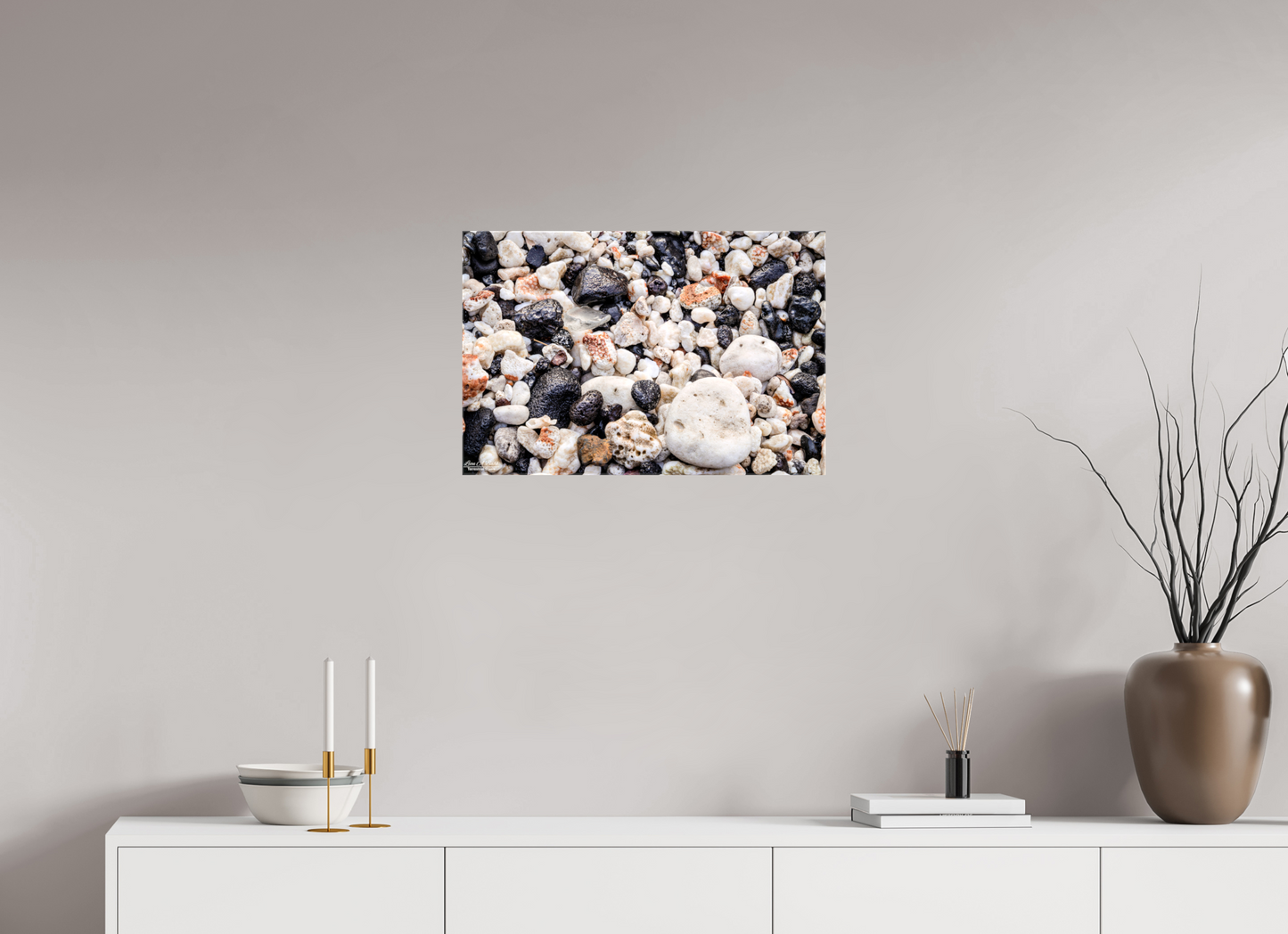 24 x 16″, Glossy Canvas Stretcher Frame with Mirrored Edges (06C) Beach Bliss