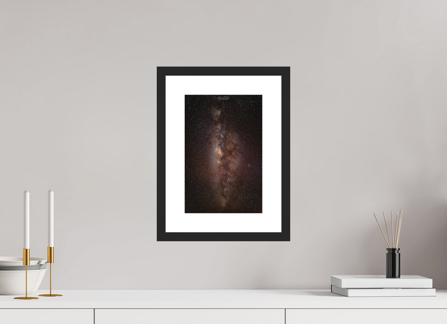 8 x 12″, Standard Black Matte Wood Frame (11A) River of Light