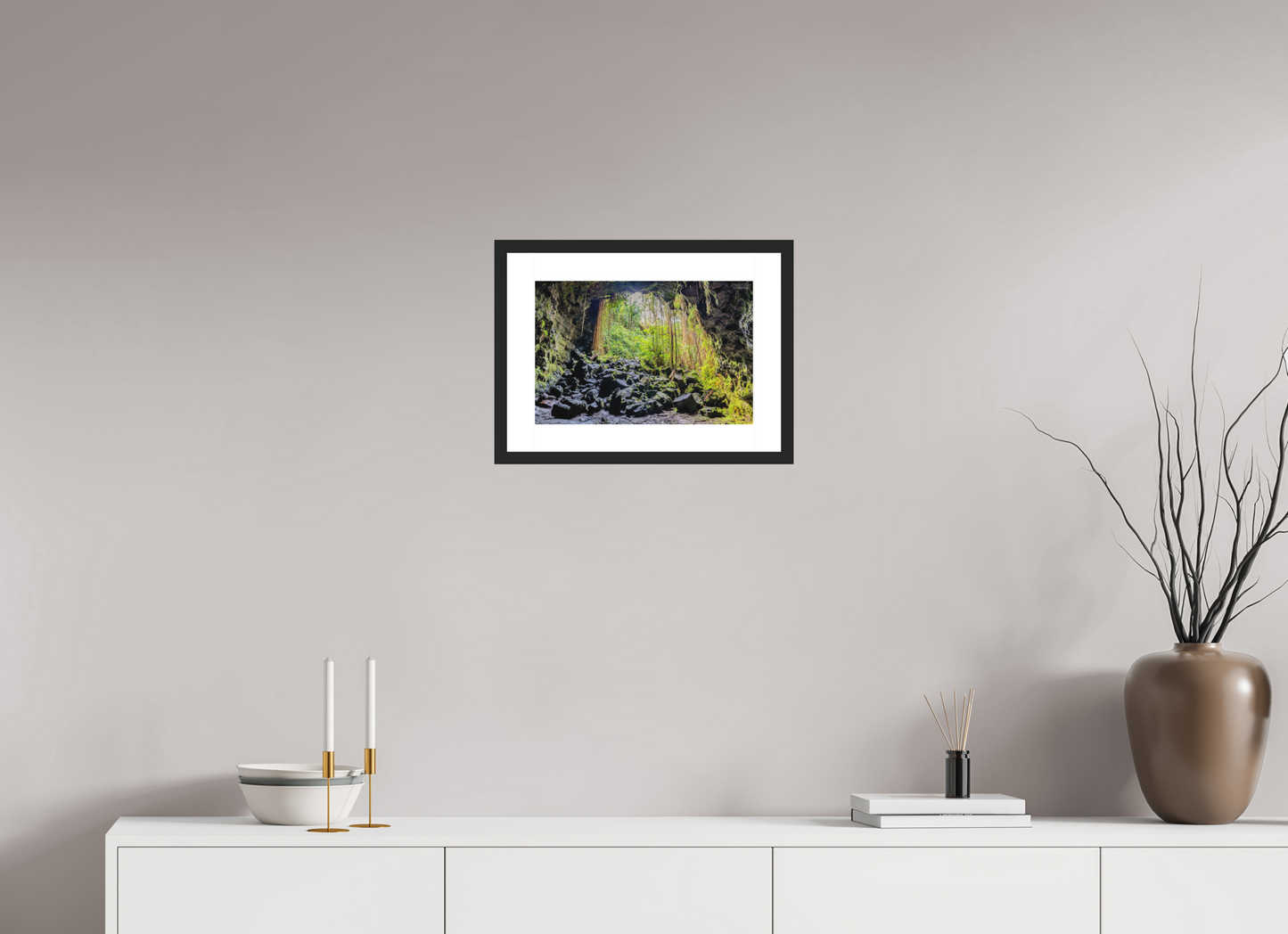 15 x 10″, Classic Black Matte Wood Frame Veil of Solitude 1