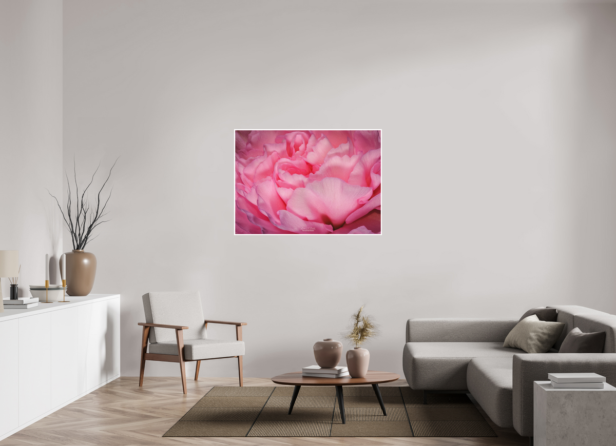 49 x 35″, Print with Matte Lamination Radiant Pink Petals