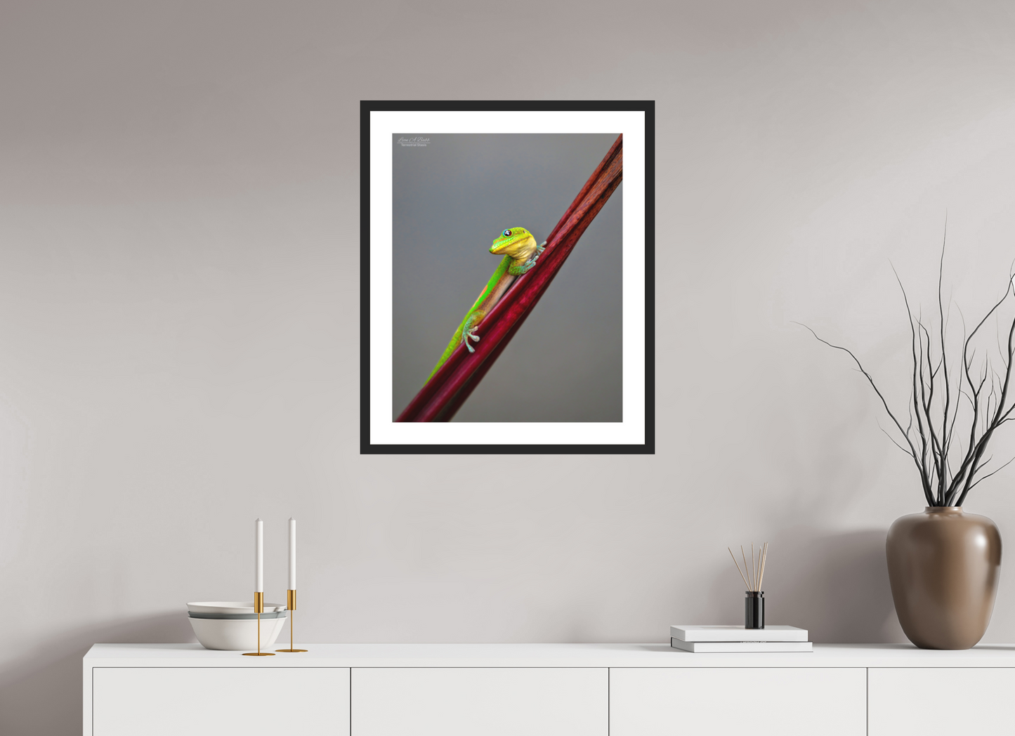 20 x 25″, Classic Black Matte Wood Frame (08R) Focused Stare