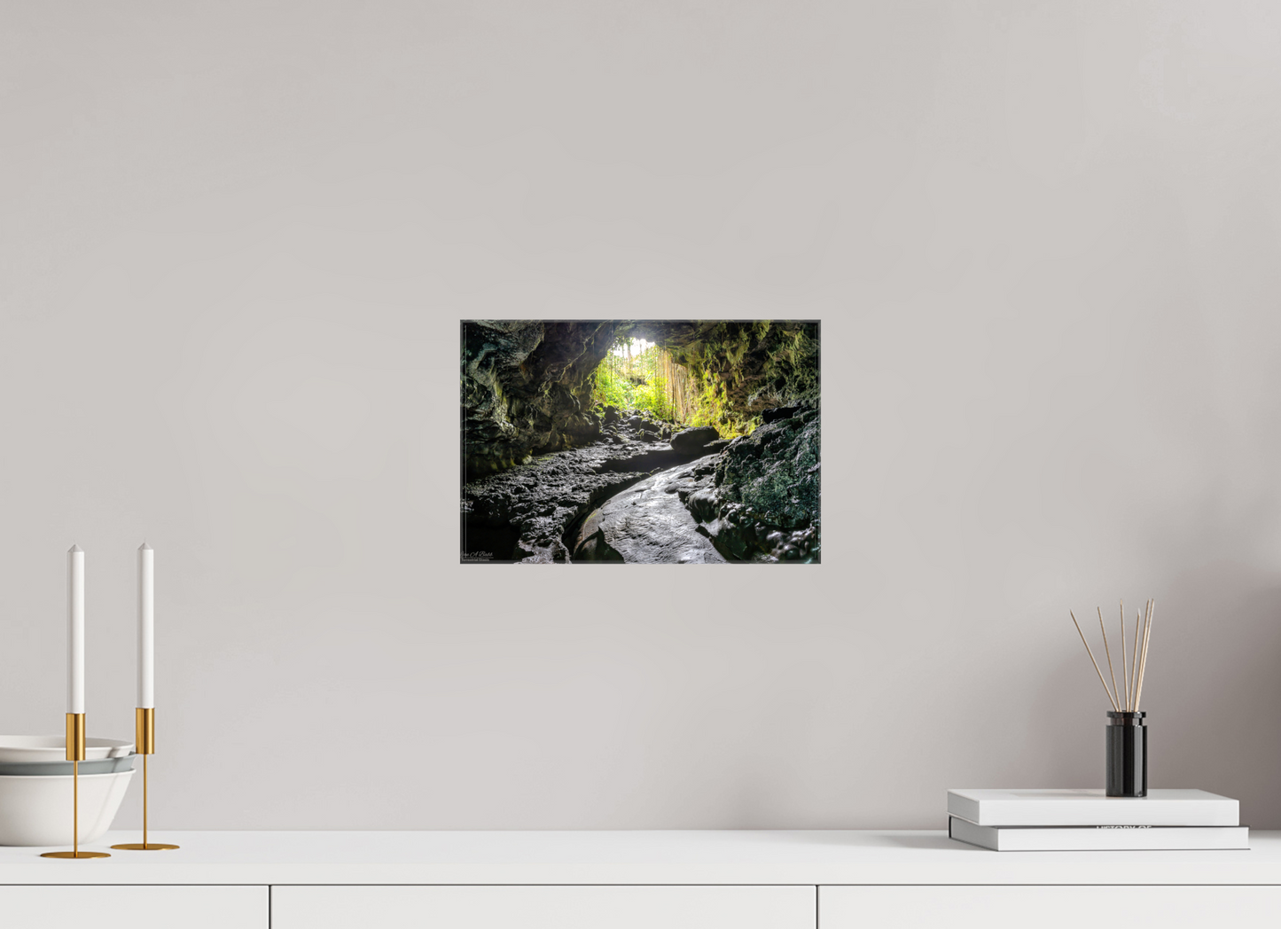 12 x 8″, Glossy Canvas Stretcher Frame with Mirrored Edges Journey's End