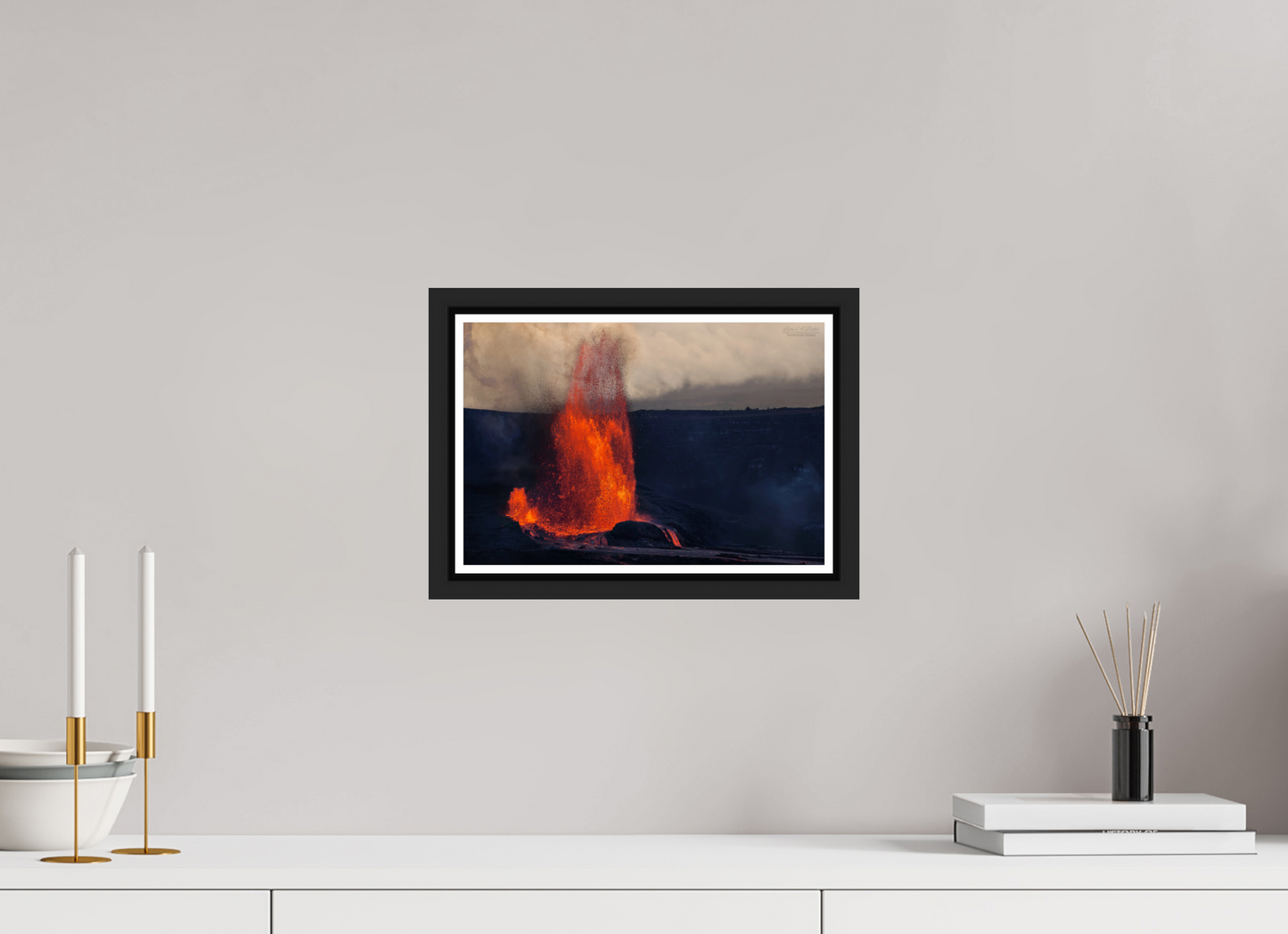 12 x 8″, Black Matte Floater Frame with Acrylic Glass (03D) Earth in Motion