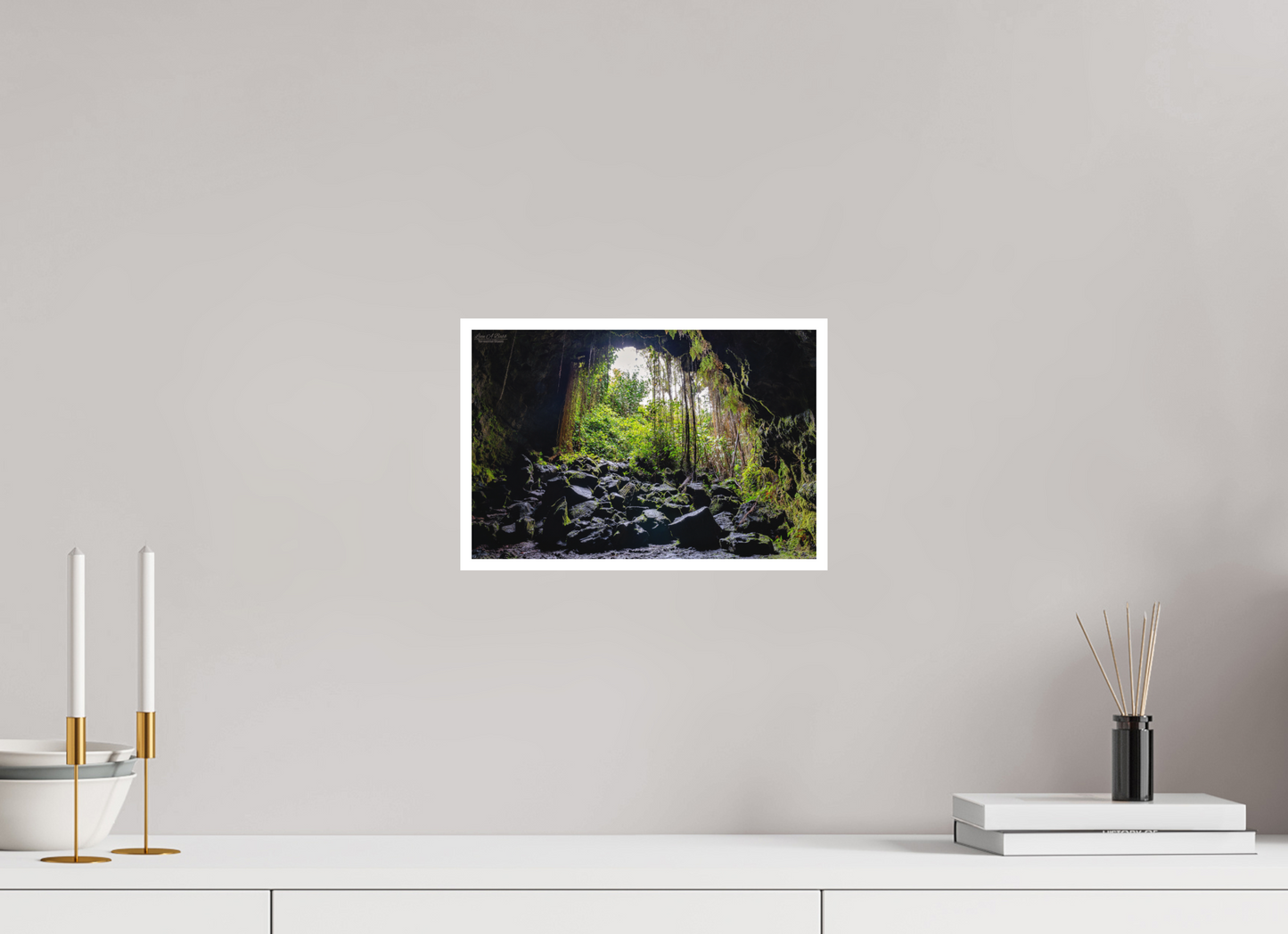 12 x 8″, Print with Matte Lamination (10F) At the Cave's Edge