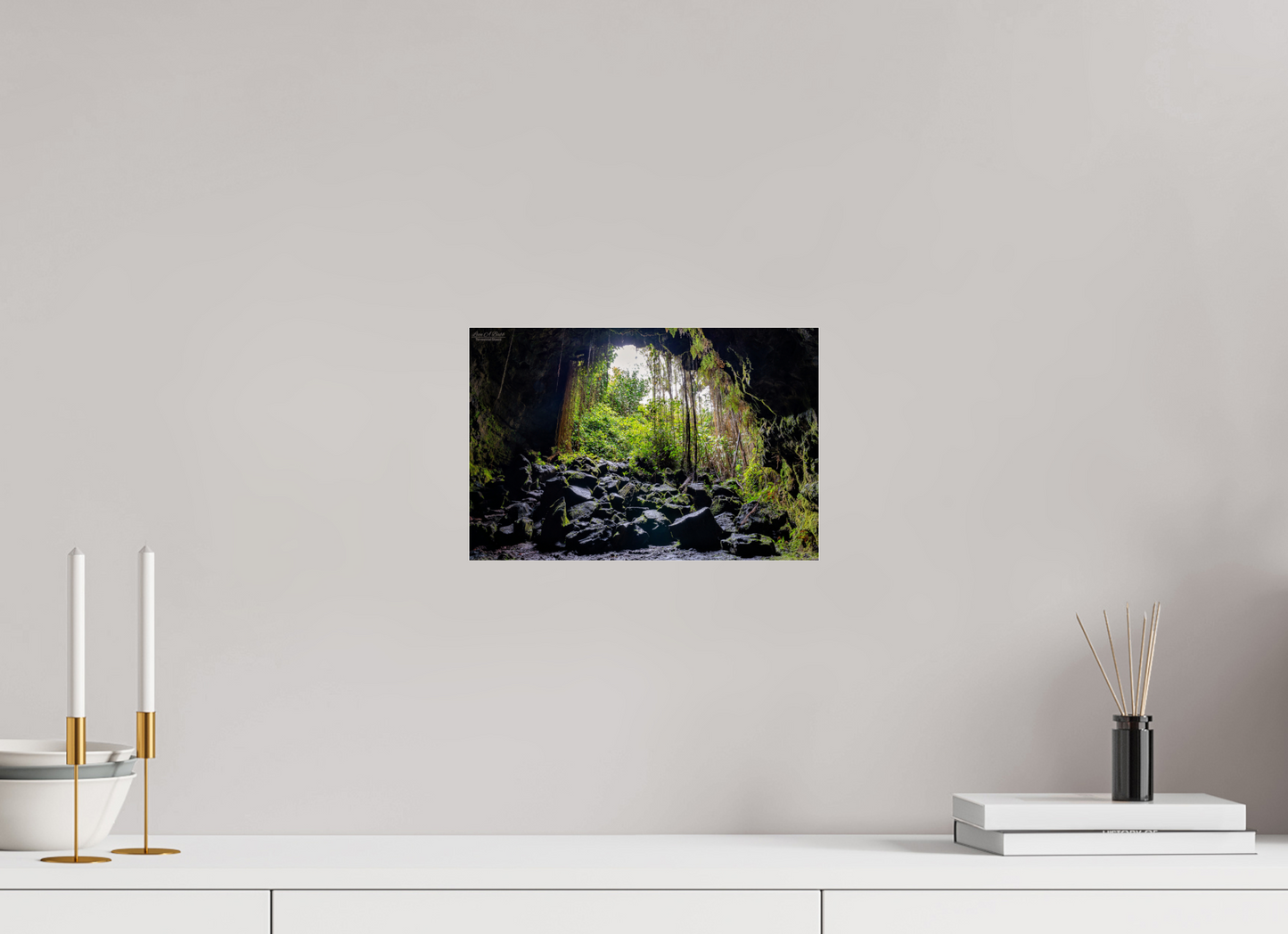 12 x 8″, Photo Print Under Acrylic Glass (10F) At the Cave's Edge