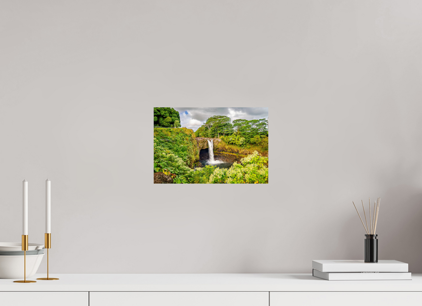12 x 8″, Aluminum Backing (04C) Waiānuenue (Rainbow Falls)